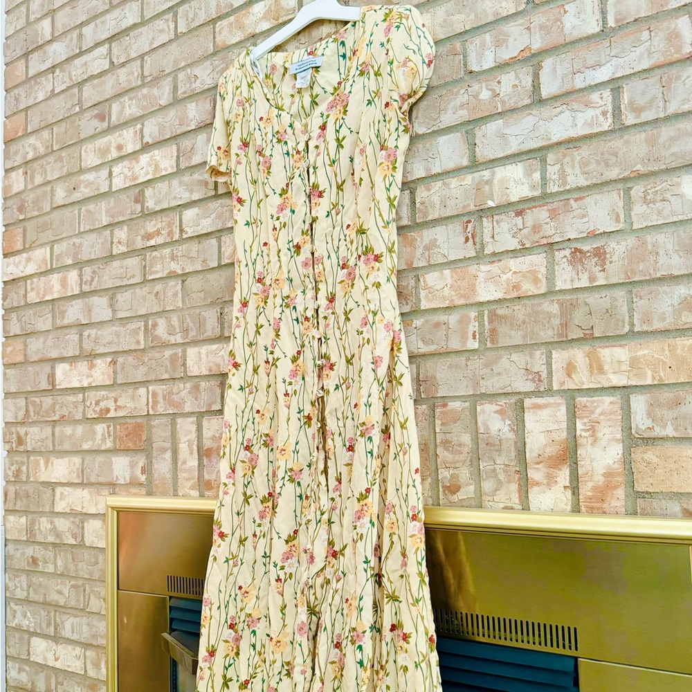 Vintage 90’s Johnathan Martin Floral Maxi Dress
